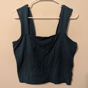 Torrid Blue Foxy Square Neck Crop Tank Size 2X